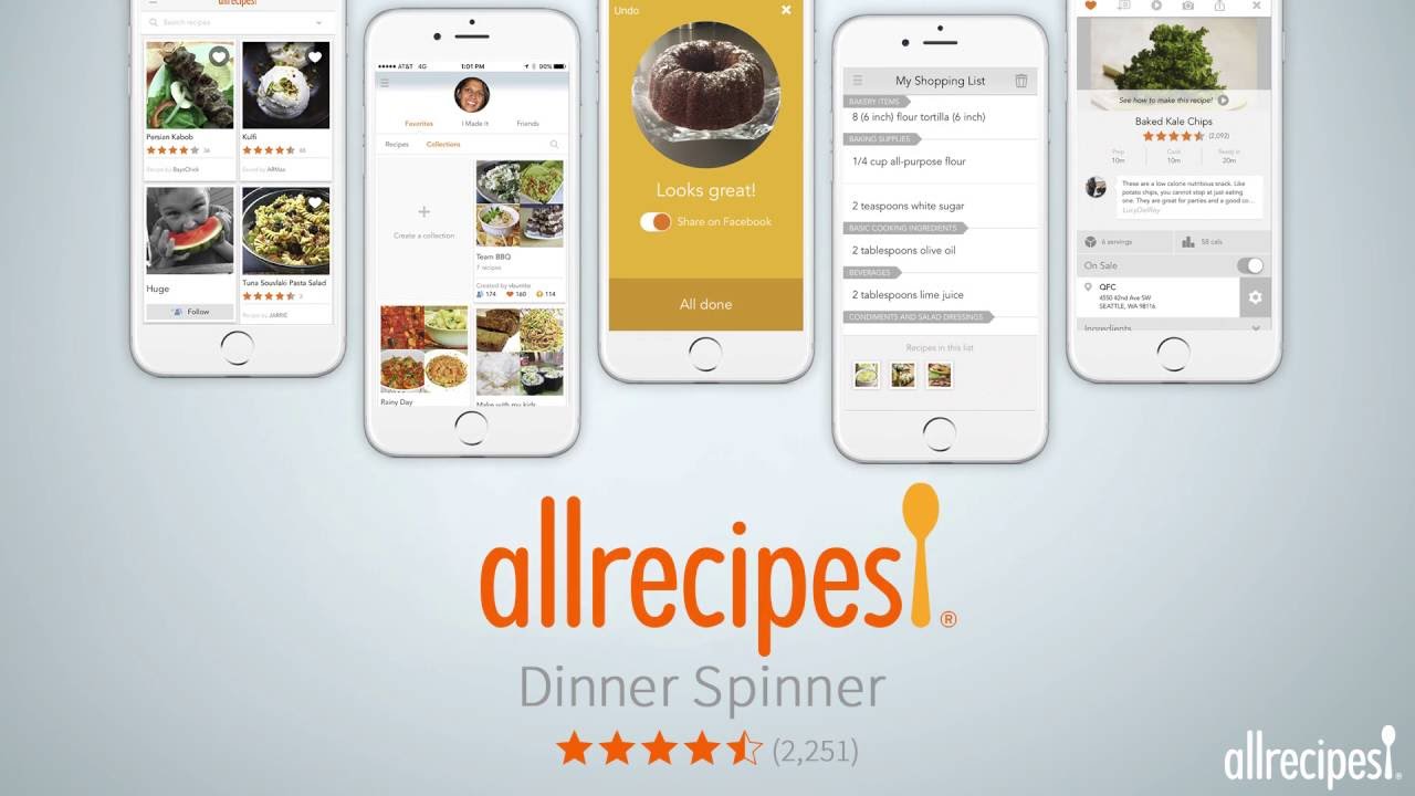 Allrecipes Dinner Spinner App - The Latest Version is Better Than Ever