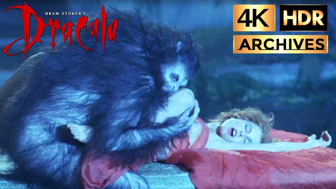 Bram Stoker's Dracula |4K-HDR| Dracula Bites Lucy The First Time - Rain Scene (1992)
