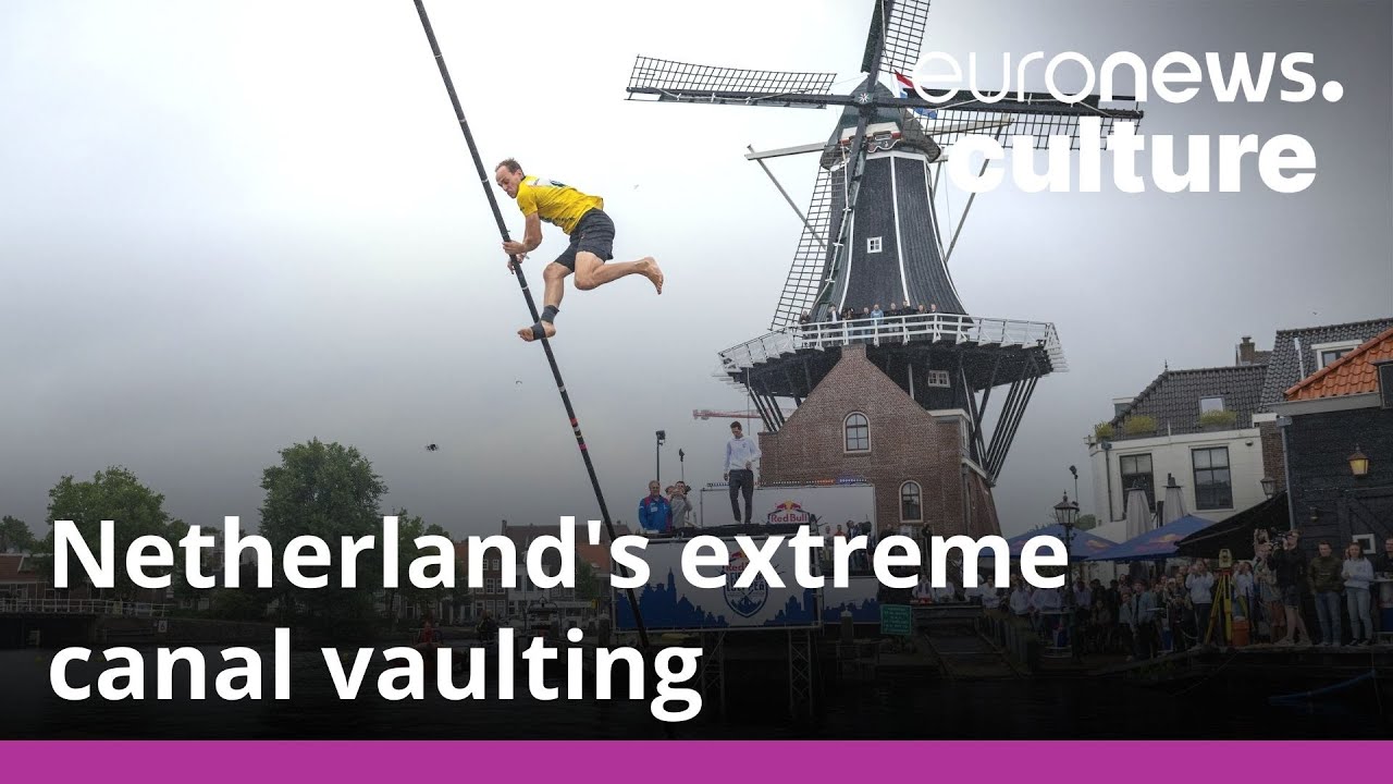 What is Fierljeppen? A look at the Netherland's extreme canal vaulting sport