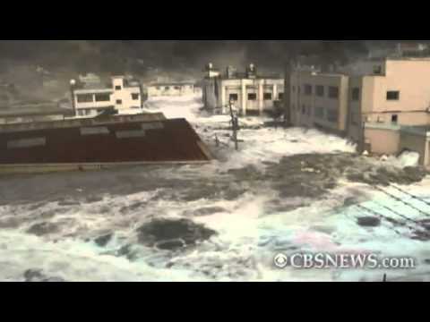 Caught on Tape: Tsunami hits Japan port town