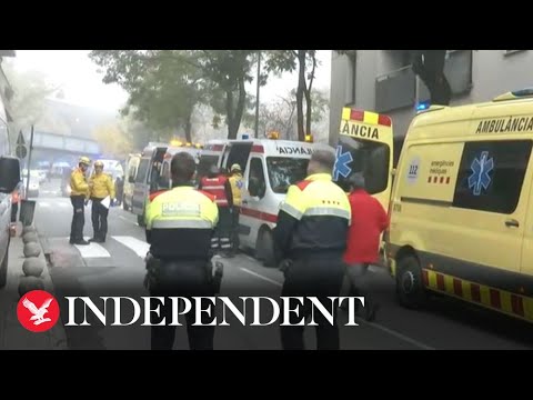 Live: Several injured as two trains collide in Spain