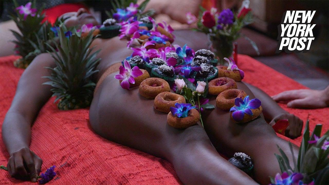 Human Food Tray Reveals What It's Like to Have Strangers Eat Off Her Body | New York Post