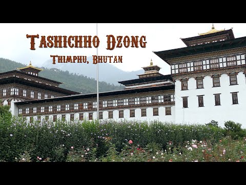 Tashichho Dzong in Thimphu, Bhutan 4K