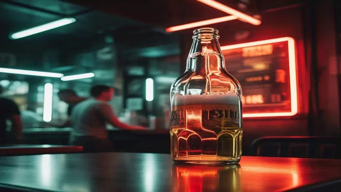 Alexander Nowell Behind Bottled Beer