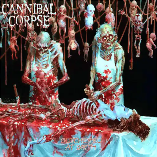 12 Most Controversial Heavy Metal Album Covers, Why They Were Banned Cannibal Corpse - Butchered at Birth (1991)