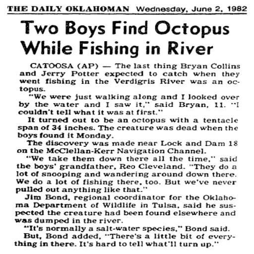 Is the Oklahoma Octopus Real? Evidence & Sightings Oklahoma Octopus Evidence