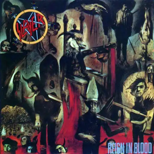 12 Most Controversial Heavy Metal Album Covers, Why They Were Banned Slayer - Reign in Blood (1986)