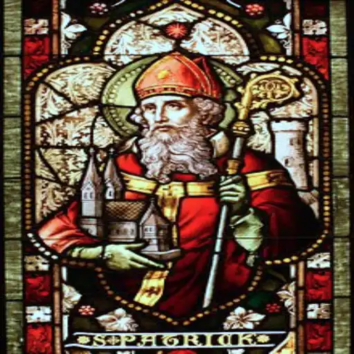 Shamrock Explained: The Real History, Meaning & Why We Wear Green in March Glass depiction of Saint Patrick