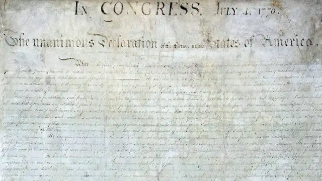 Fourth of July Myths: The Real History of Independence Day parchment Declaration of Independence
