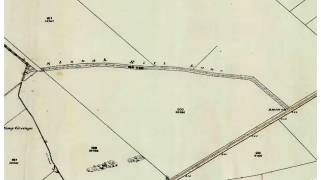 Shug Monkey: The Cambridgeshire Demon Dog Legend Explained remote path of Slough Hill Lane