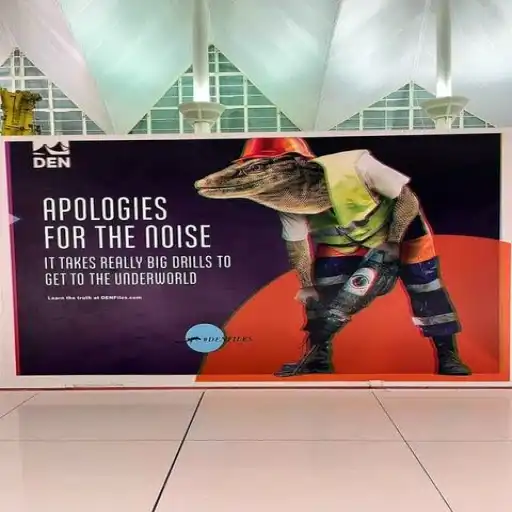 DEN construction poster
