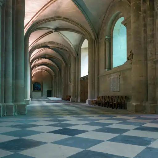 Interior of the Abbaye-aux-Hommes