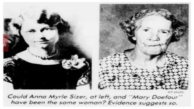 Mary Doefour Mystery: The Lost Life of Anna Myrle Sizer Forgotten Life of Mary Doefour