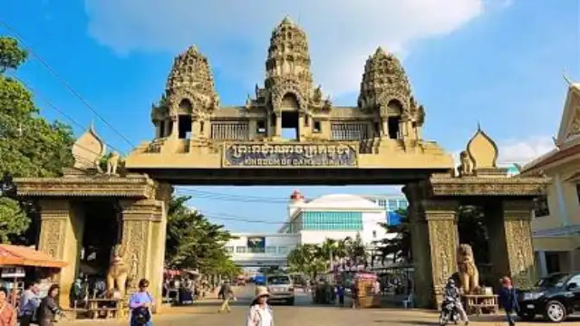 The historic border gate into Poipet