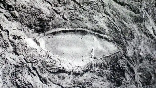 Durupınar Noah's Ark Drilling: What Science Really Found 1961 aerial photograph