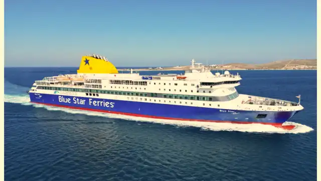 Ferries vs Flights in Greece: Best Way to Island Hop Conventional Greek ferry at sea