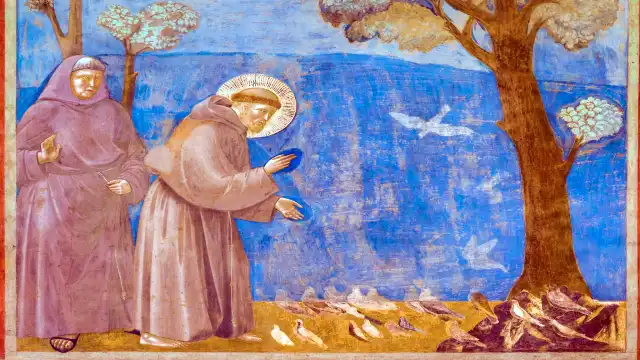 Giotto's fresco of Francis preaching
