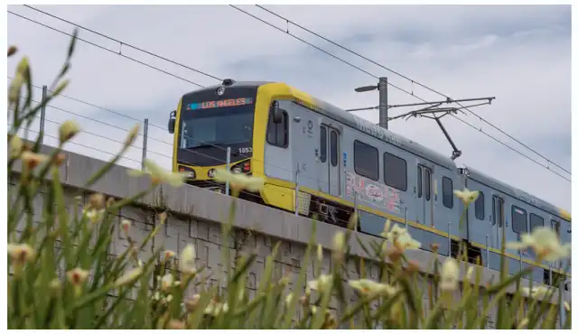 How to Get Around Los Angeles Without a Car (2026 Guide) LA Metro E Line train