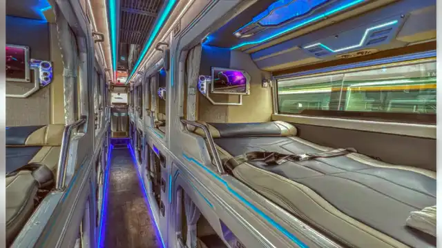 Inside a Vietnamese sleeper coach
