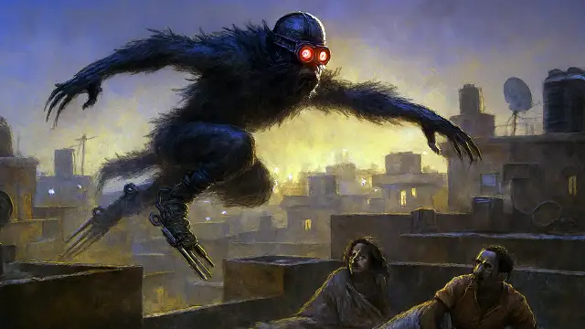 The Monkey Man of Delhi: The Legend That Sparked Mass Panic Red-Eyed Leap: Rooftop Terror